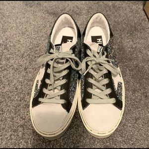 Golden Goose Hi Star platform tennis shoes 37